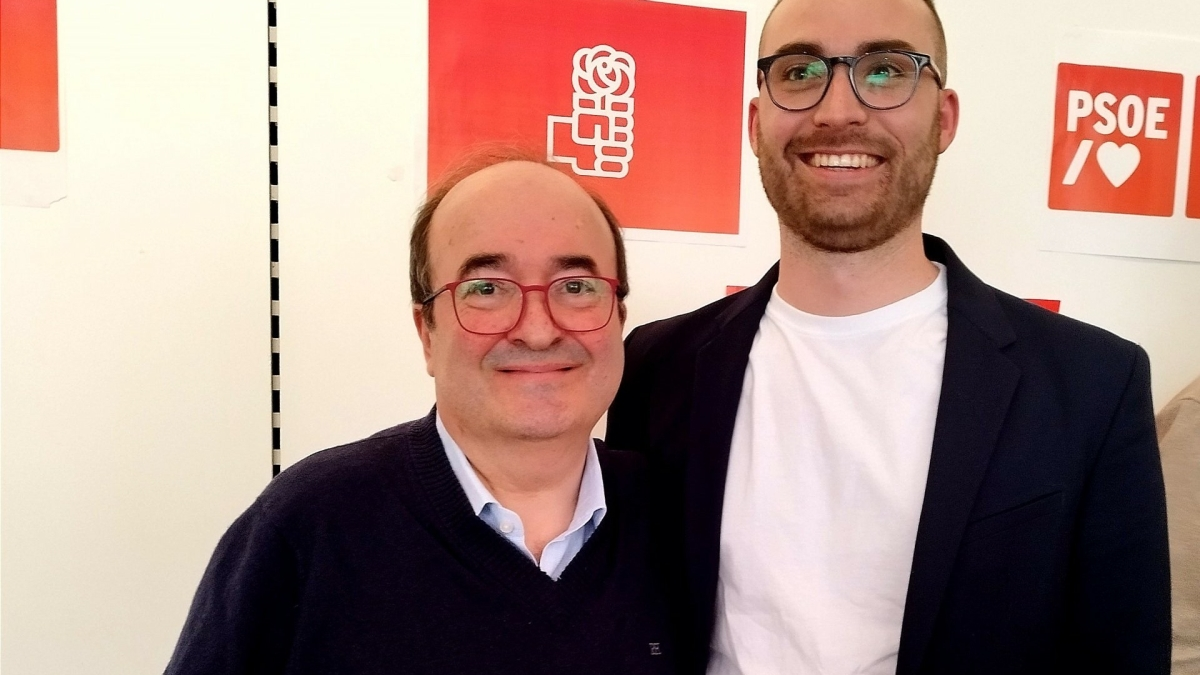 El Exministro Iceta Y El Murciano Pedro Iniesta L Der Del Psoe De