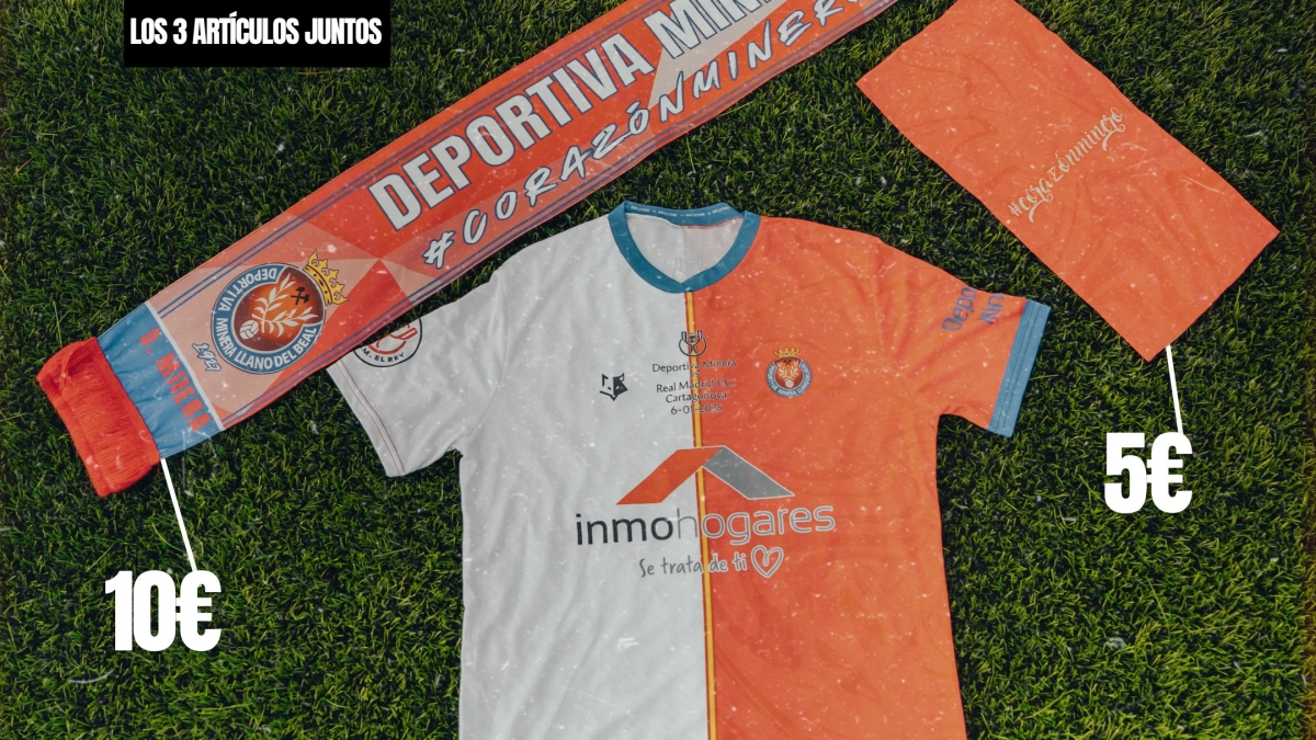 La Minera Vende Camiseta Bufanda Y Braga De Cuello Para Recibir Al