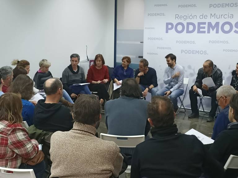 Consejo Territorial de Podemos, ayer, en Murcia. Foto: PODEMOS
