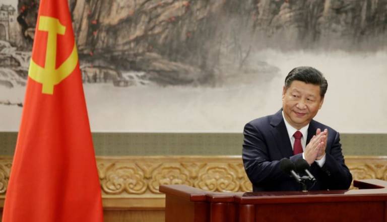 El presidente chino, Xi Jinping, durante una alocución pública. Foto: EFE
