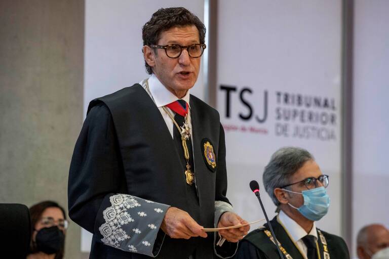 El presidente del Tribunal Superior de Justicia de la Región (TSJRM), Miguel Pasqual del Riquelme. Foto: M. G. (EFE)