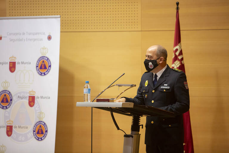 El jefe del Servicio de Emergencias de Lorca, Ricardo Villalba Hernández. Foto: PILAR MORALES