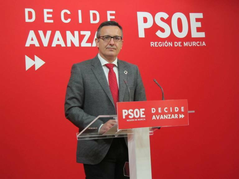 El todavía secretario general del PSRM-PSOE, Diego Conesa. Foto: PSOE