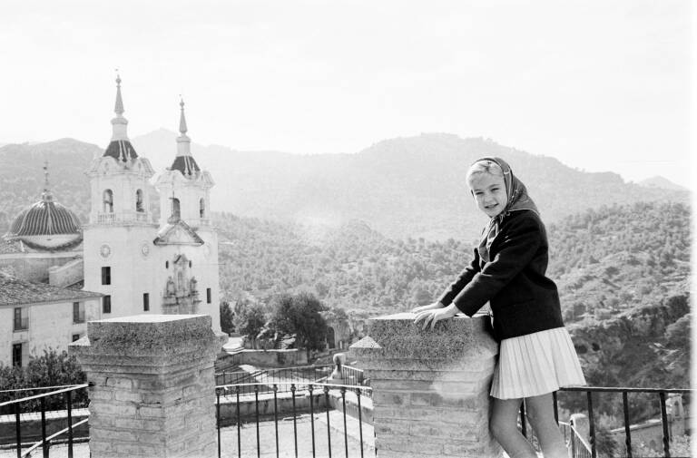 La cantante Marisol en el santuario de la Fuensanta (1962). Foto: Tomás Lorente