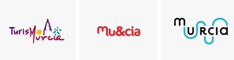 Evolución del diseño de la marca turística de Murcia