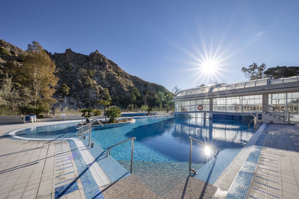 Imagen de una piscina en el Balneario de Archena. Foto: BALNEARIO DE ARCHENA