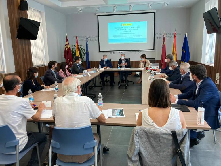 Reunión de la Comisión de Seguimiento para la Recuperación y Adecuación Ambiental de la Bahía de Portmán. Foto: MINISTERIO