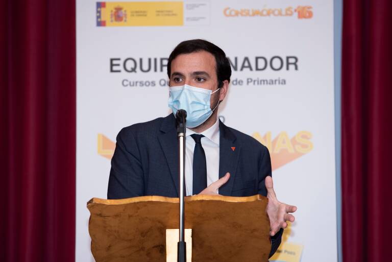 El ministro de Consumo, Alberto Garzón. Foto: LOLA PINEDA/EP