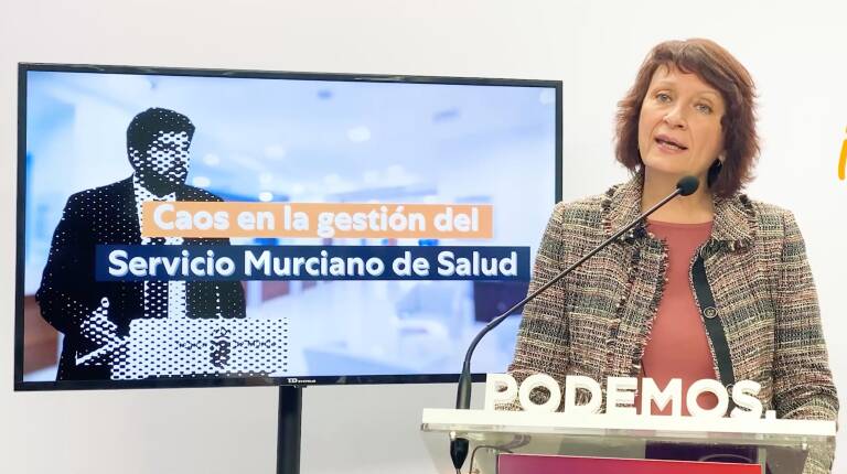La diputada de Podemos María Marín es también la portavoz del Grupo Mixto. Foto: PODEMOS