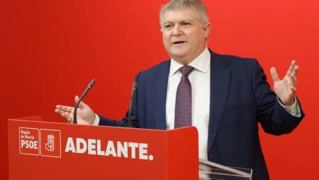 El líder regional del PSRM-PSOE, José Vélez.