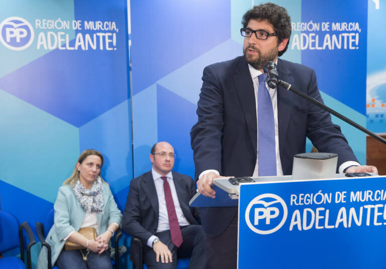 López Miras, en 2017, cuando fue propuesto para sustituir a Pedro Antonio Sánchez. Foto: MARCIAL GUILLÉN (EFE)