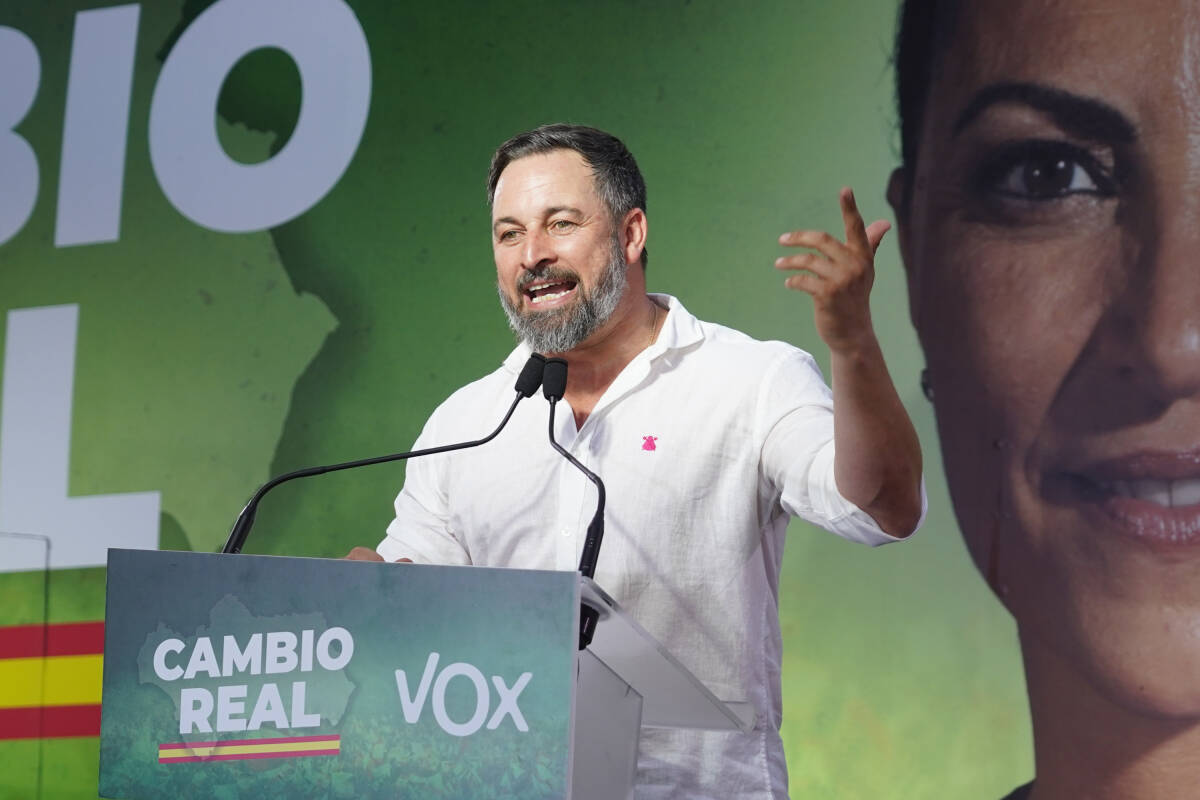 Santiago Abascal, presidente de Vox. Foto: Eduardo Briones /EP