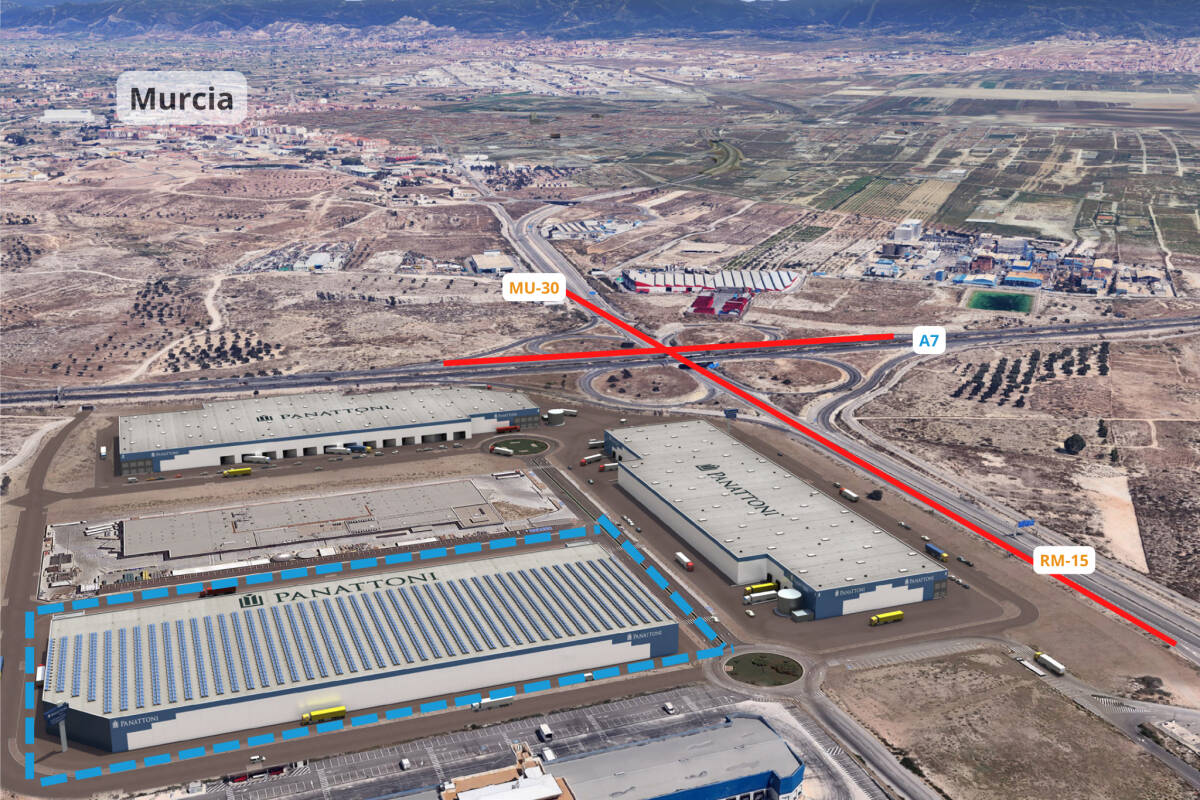Proyecto Panattoni Park Murcia II en el Polígono industrial San Andres-Alcantarilla, comercializado por Inmoking