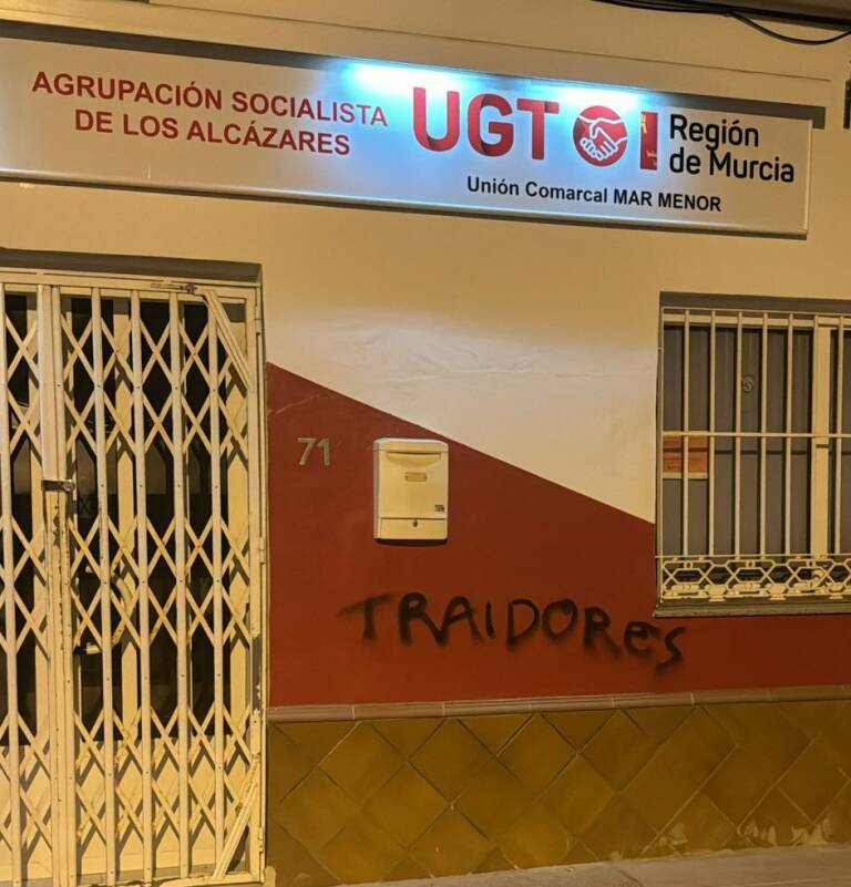 Sede del PSOE y UGT en Los Alcázares. Foto: PSRM
