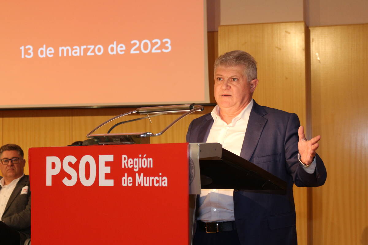 José Vélez, en el Comité Regional. Foto: PSRM