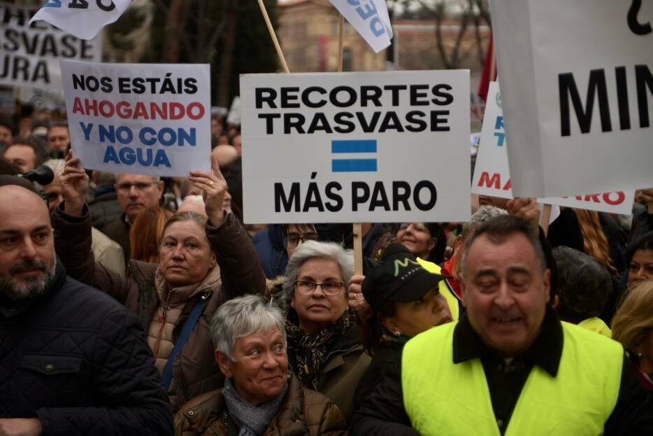 Manifestación de los regantes en Madrid. Foto: ÁLVARO MINGUITO