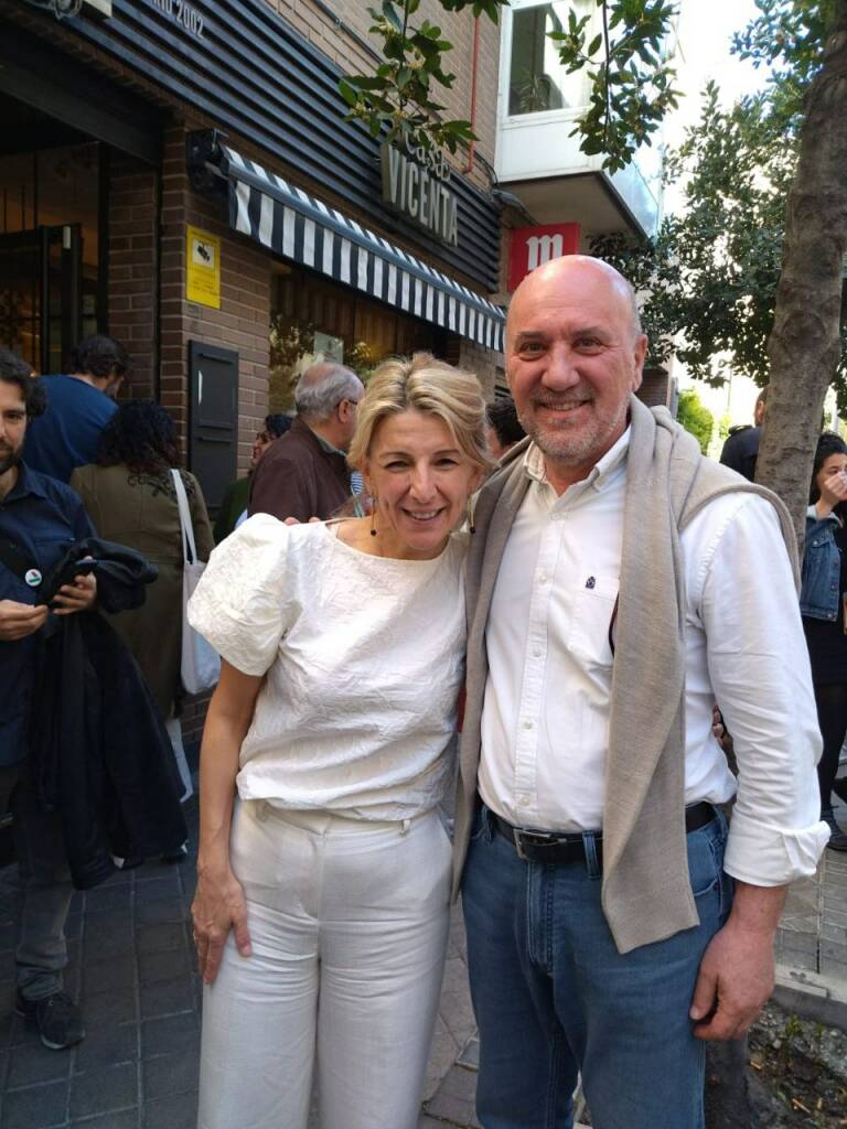 Yolanda Díaz y José Luis Álvarez-Castellanos. Foto: IU