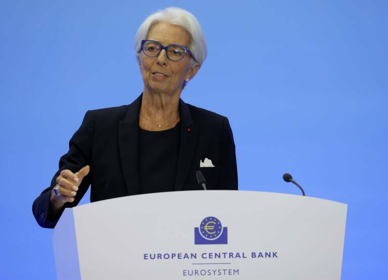 Christine Lagarde, presidenta del BCE.  Christine Lagarde. Foto: EFE/EPA/RONALD WITTEK