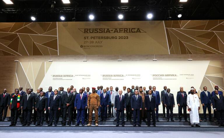 Cumbre Rusia-África. Foto: Kremlin/Dpa