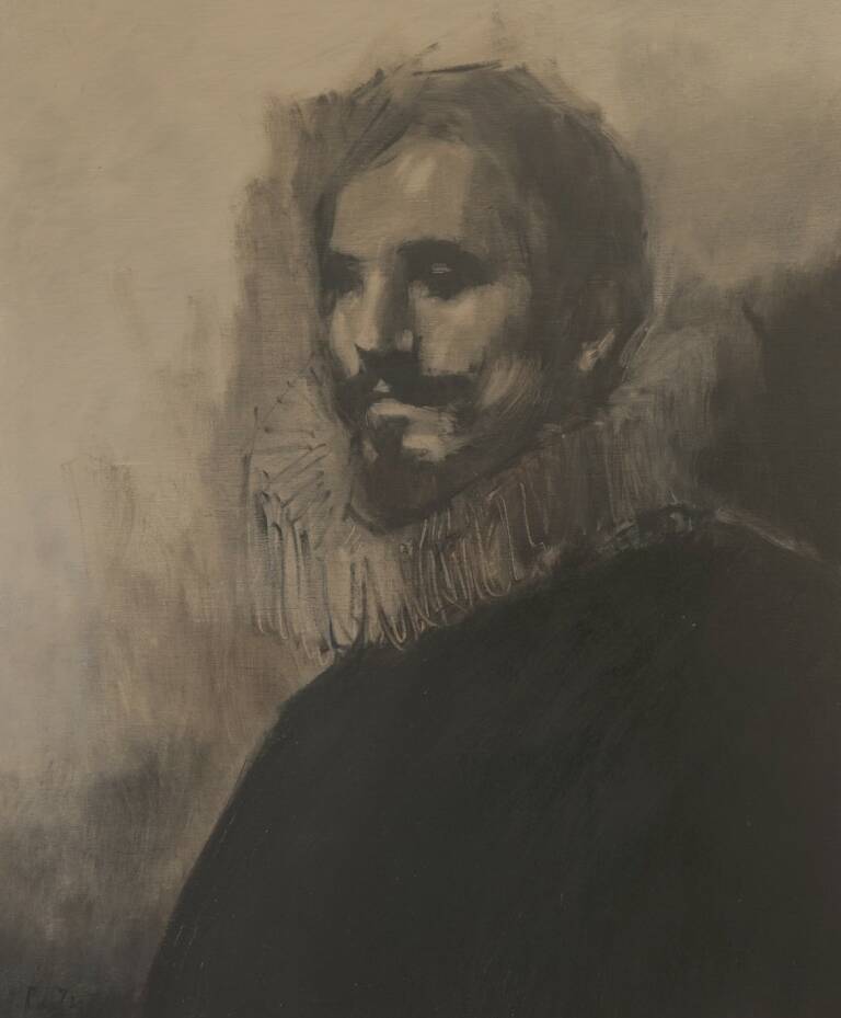 'Retrato imaginado de Jerónimo de Ayanz’, obra de Araceli Reverte